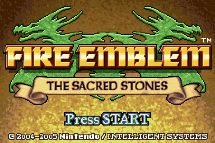 Fire Emblem The Sacred Stones Title Screen